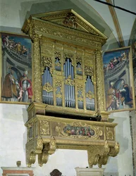 View of church organ, c.1590